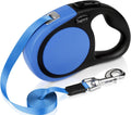 Taglory Retractable Dog Leash, One-Handed Brake, 16ft, Up to 44 lbs, Blue
