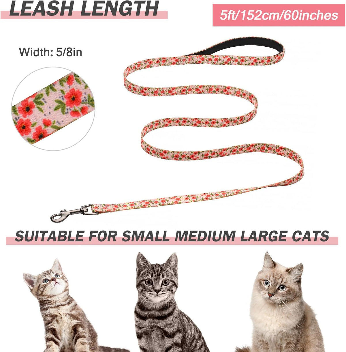 Hikiko Cat Harness and Leash Set Escape Proof