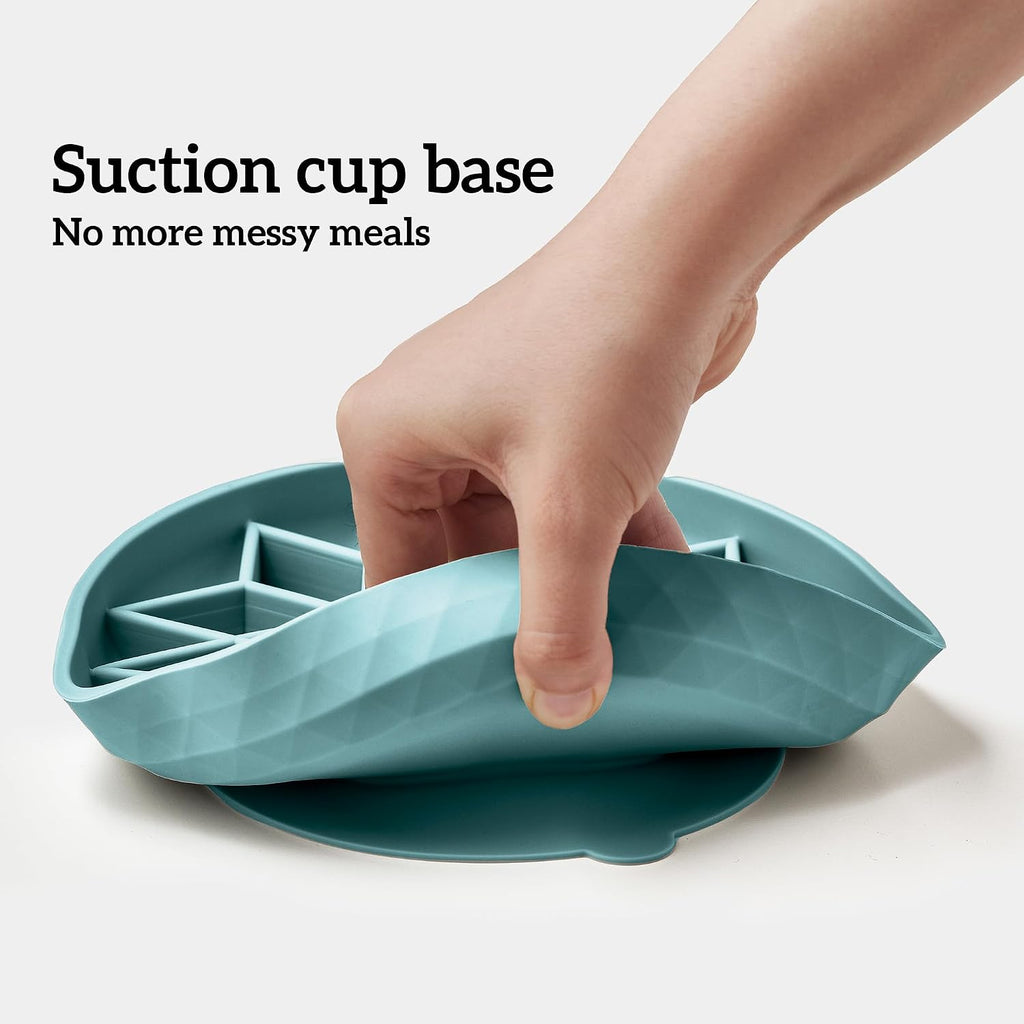 OHMO Slow Feeder Dog Bowl, 7.3" Lick Mat for Dogs, Diamond, Light Blue
