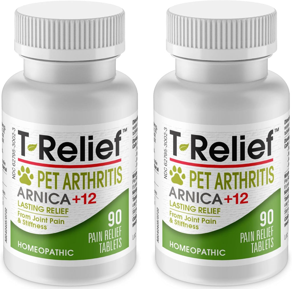 MediNatura T-Relief Pet Joint Aches Relief Homeopathic, 90 Tablets, 2 Pk