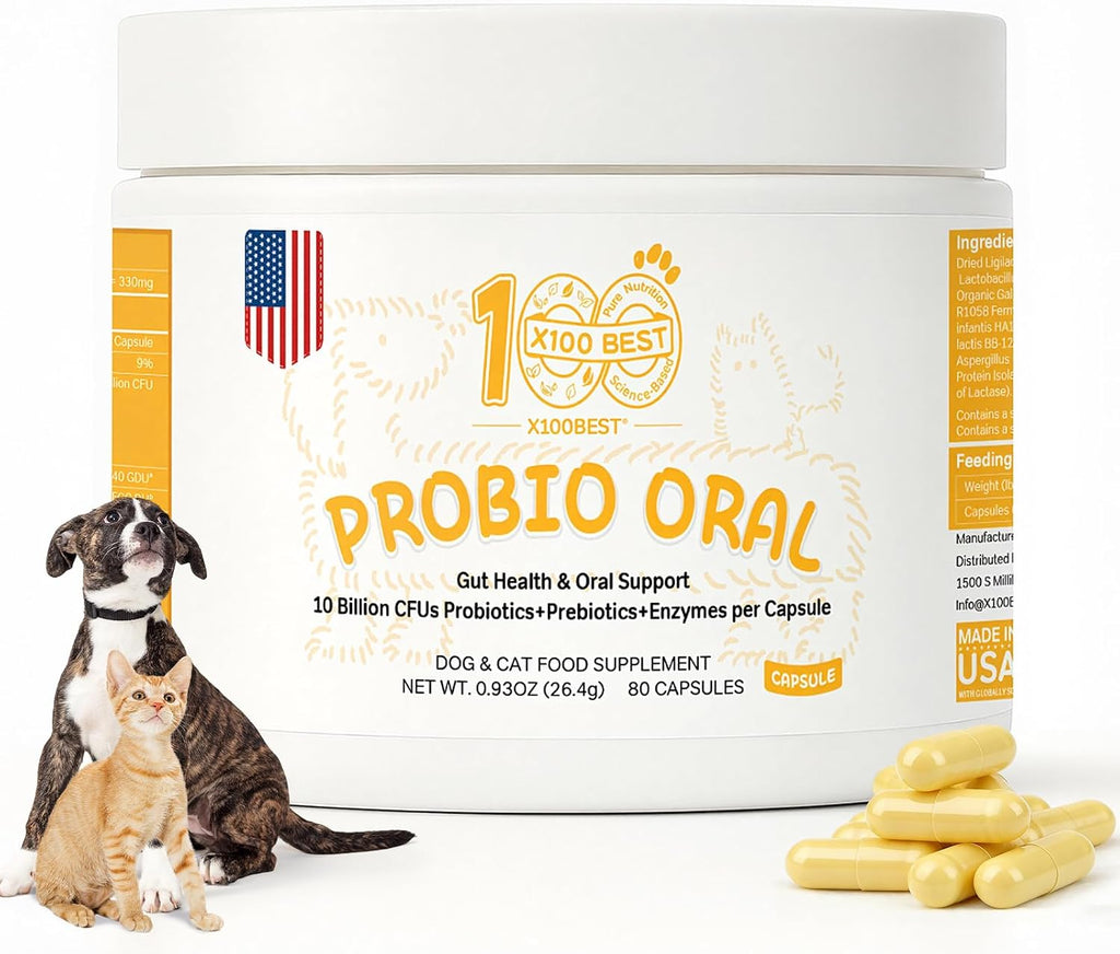Oral Probiotics for Dogs, 11 Strains, Bad Breath Support
