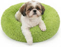 nononfish Calming Donut Dog Bed for Small Dogs,Soft Plush Pet Bed