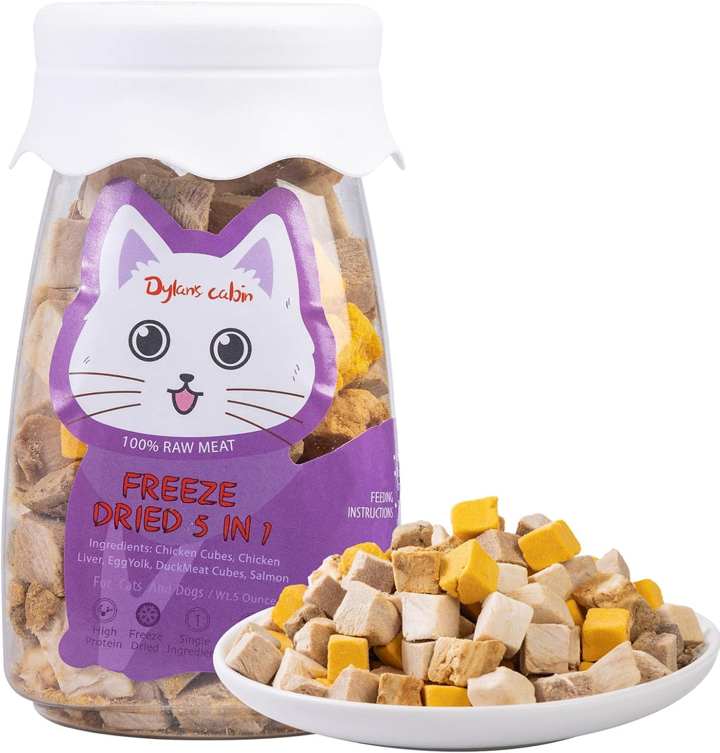 Freeze-Dried Dog and Cat Treats, 5-in-1 Mix, 5 oz (142 g)