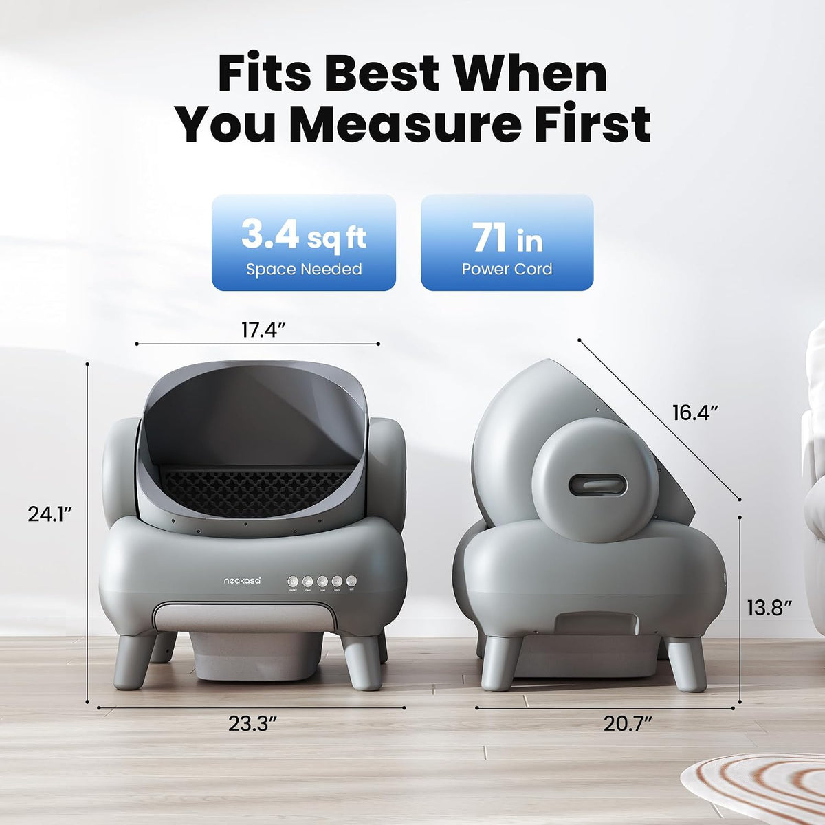 Neakasa M1 Plus Self-Cleaning Litter Box Bundle with 2-Year Protection Plan