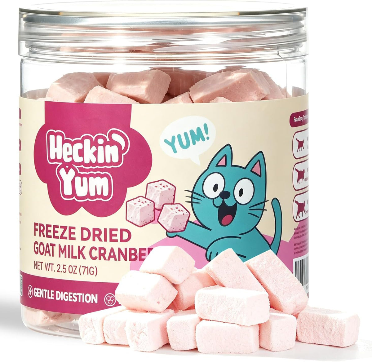 Freeze Dried Cat Treats Chicken with Goat Milk, Cranberry