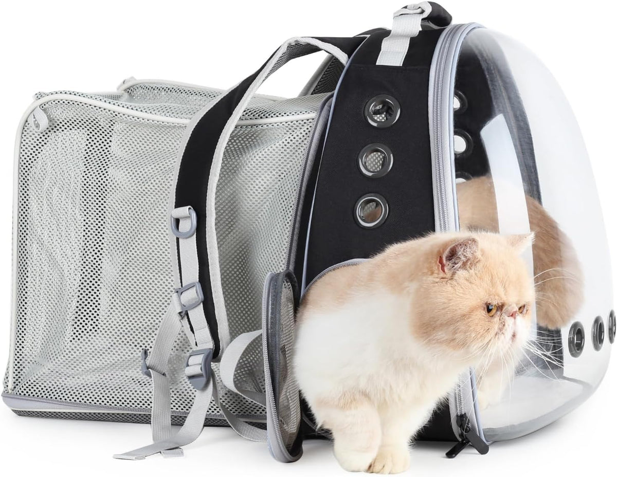 Lollimeow Expandable Bubble Cat Carrier Backpack, Supports up to 14 lbs
