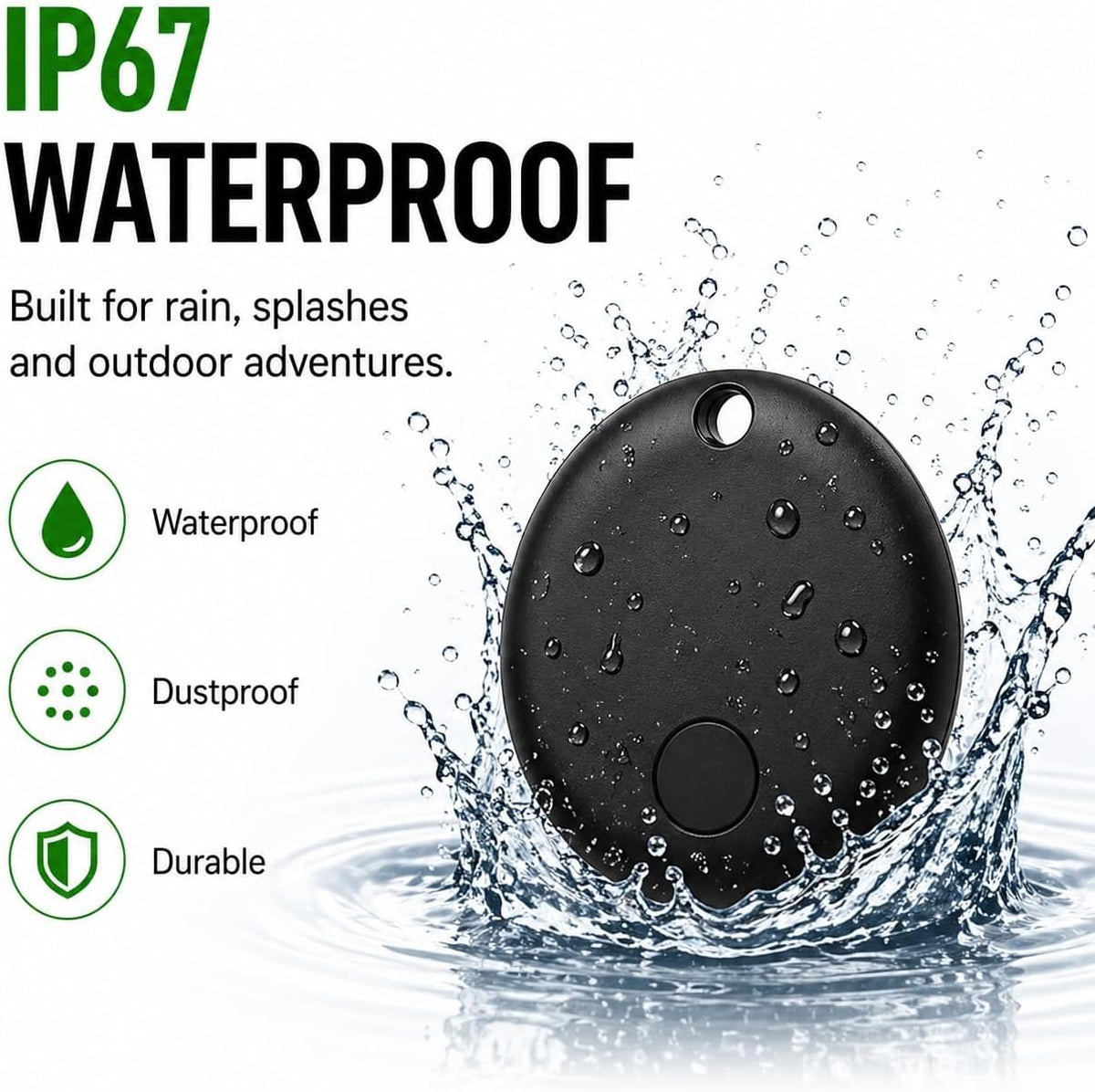 GPS Collar for Dogs (iOS Only) Smart tag,Waterproof Compatible with Apple Find My,No Monthly Fee,Advanced Tracking Solution Smart Collar for Pet Safety Ideal Small Large Dogs (iOS Tracker for Dog)