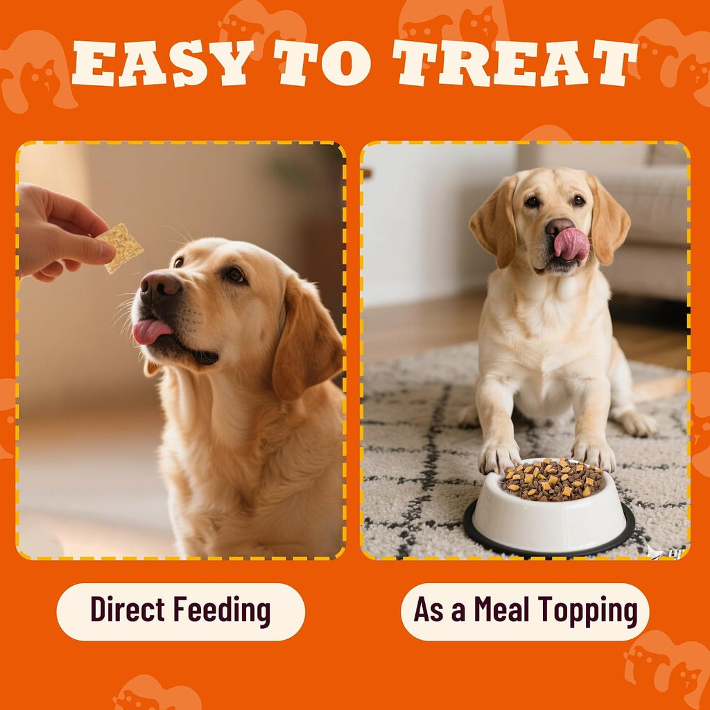 13.05oz Pumpkin Treats for Cats & Dogs with Egg Yolk Creamy Core