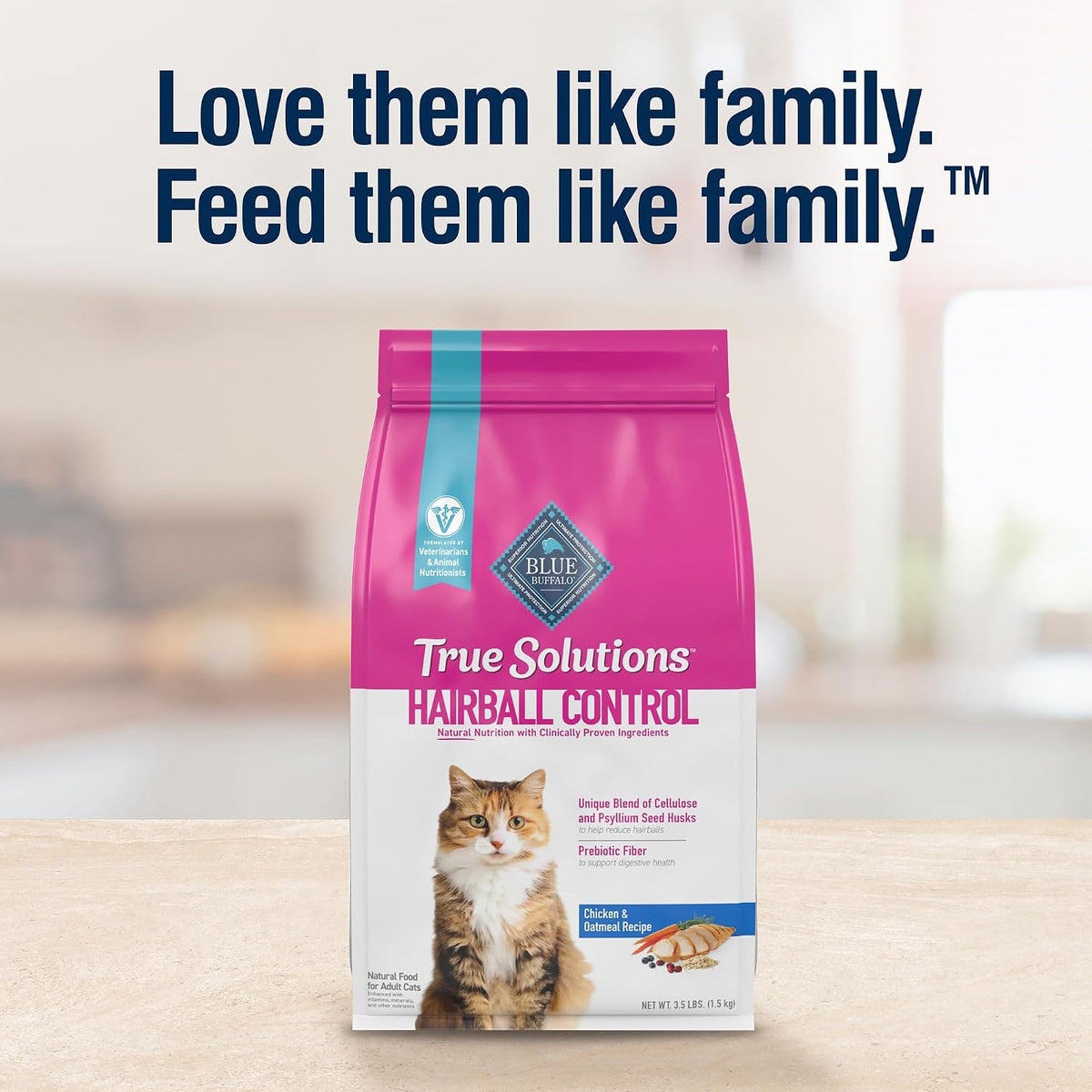 Blue Buffalo True Solutions Hairball Control Chicken Dry Cat Food, 11 lb