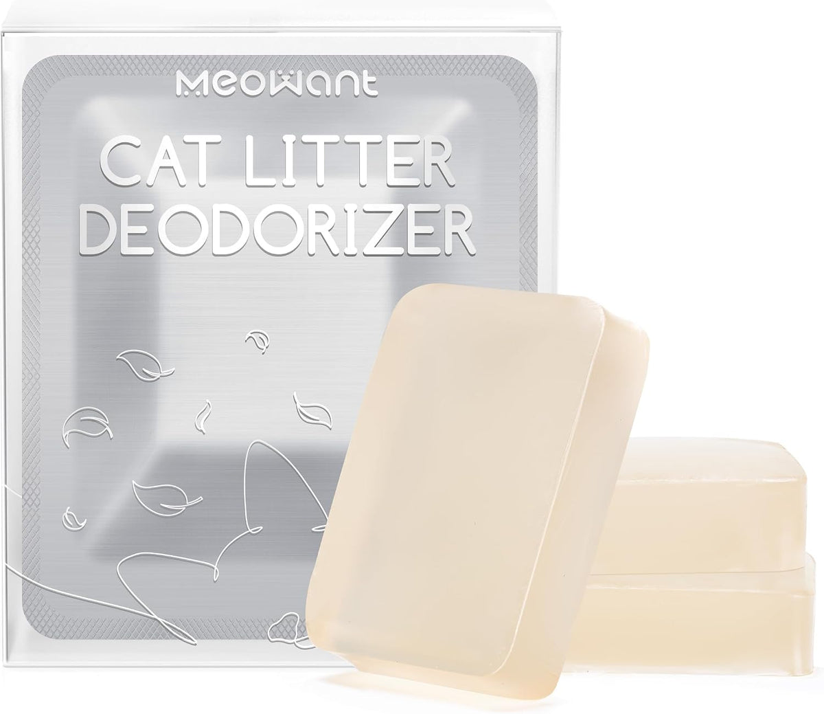 Meowant Pet Odor Eliminator, Automatic Cat Litter Box Odor Deodorant Gel