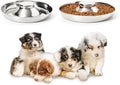 2 Pack Stainless Steel Puppy Bowls, Dog Feeding Bowl