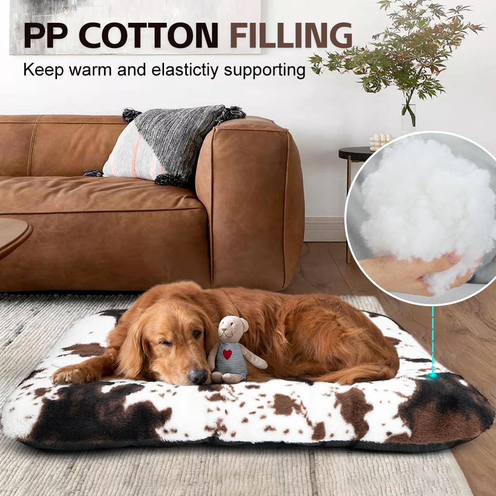 Dog Bed Crate Pad Pet Cushion Crate Mat Puppy Bed for Small Dogs Soft Fluffy Kennel Pad for Dog Crate, Anti-Slip