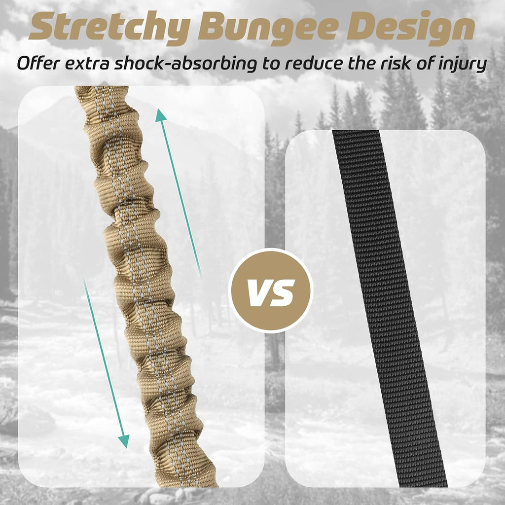 rabbitgoo Tactical Dog Leash, Heavy Duty Training Bungee Lead