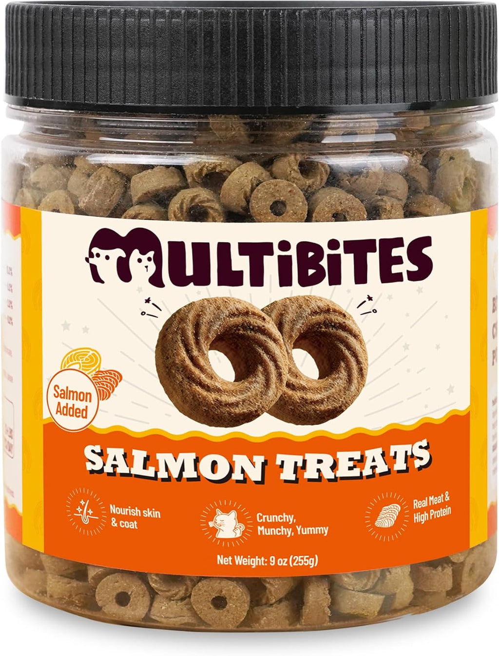 9 oz Salmon Treats for Cats with ensitive Stomach Omega-3