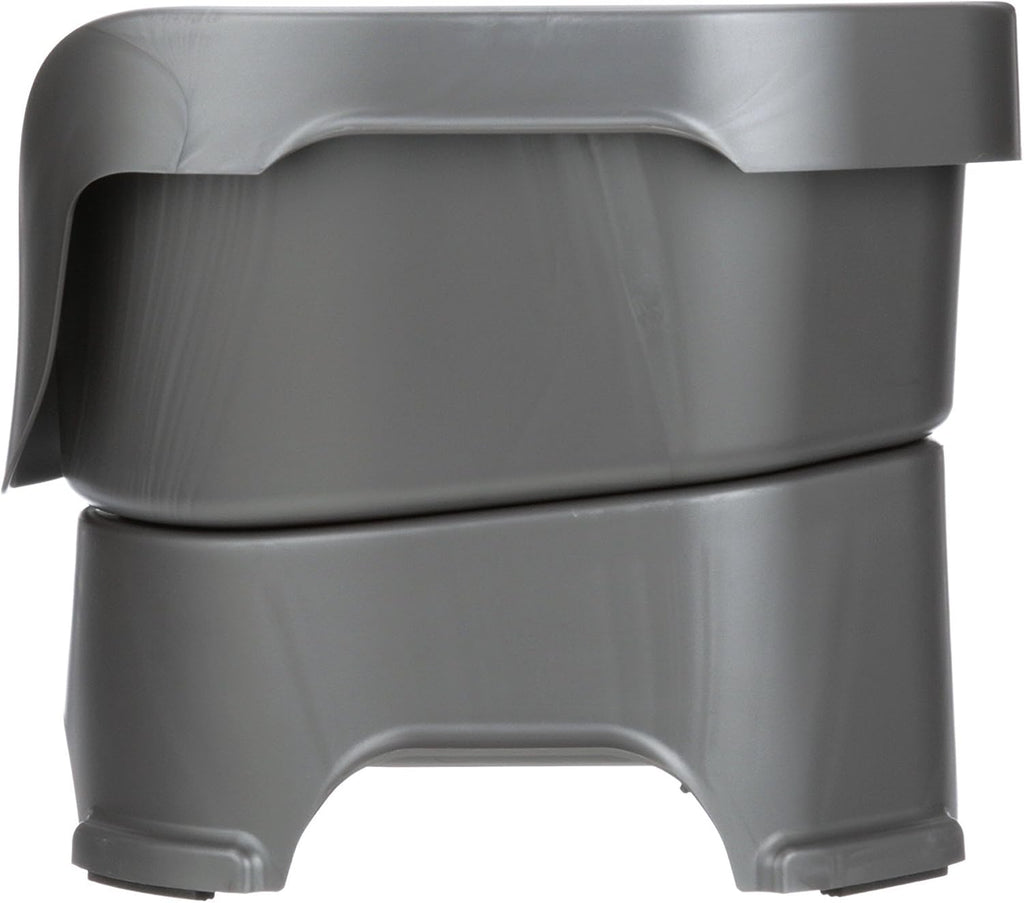 Neater Pet Brands Neater Feeder Deluxe Mess Proof Dog Bowls Elevated for Medium Dogs 19-40 lbs, Made in USA, No Spill Raised Dog Food Bowl Stand Feeding Station, Food and Water Bowl Set, Gunmetal 