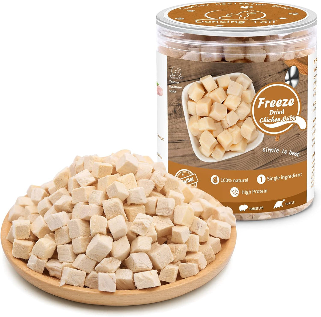 Freeze Dried Cat & Dog Treats, Healthy Chicken Cube Weight Control 5 Ounce