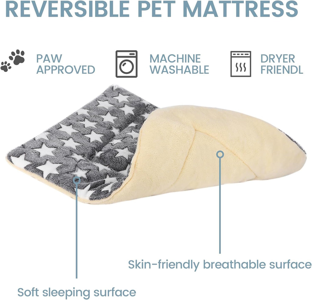 Dog Bed mat Pet mat Dog Box mat Machine Washable Grey (33x23x1.5in)