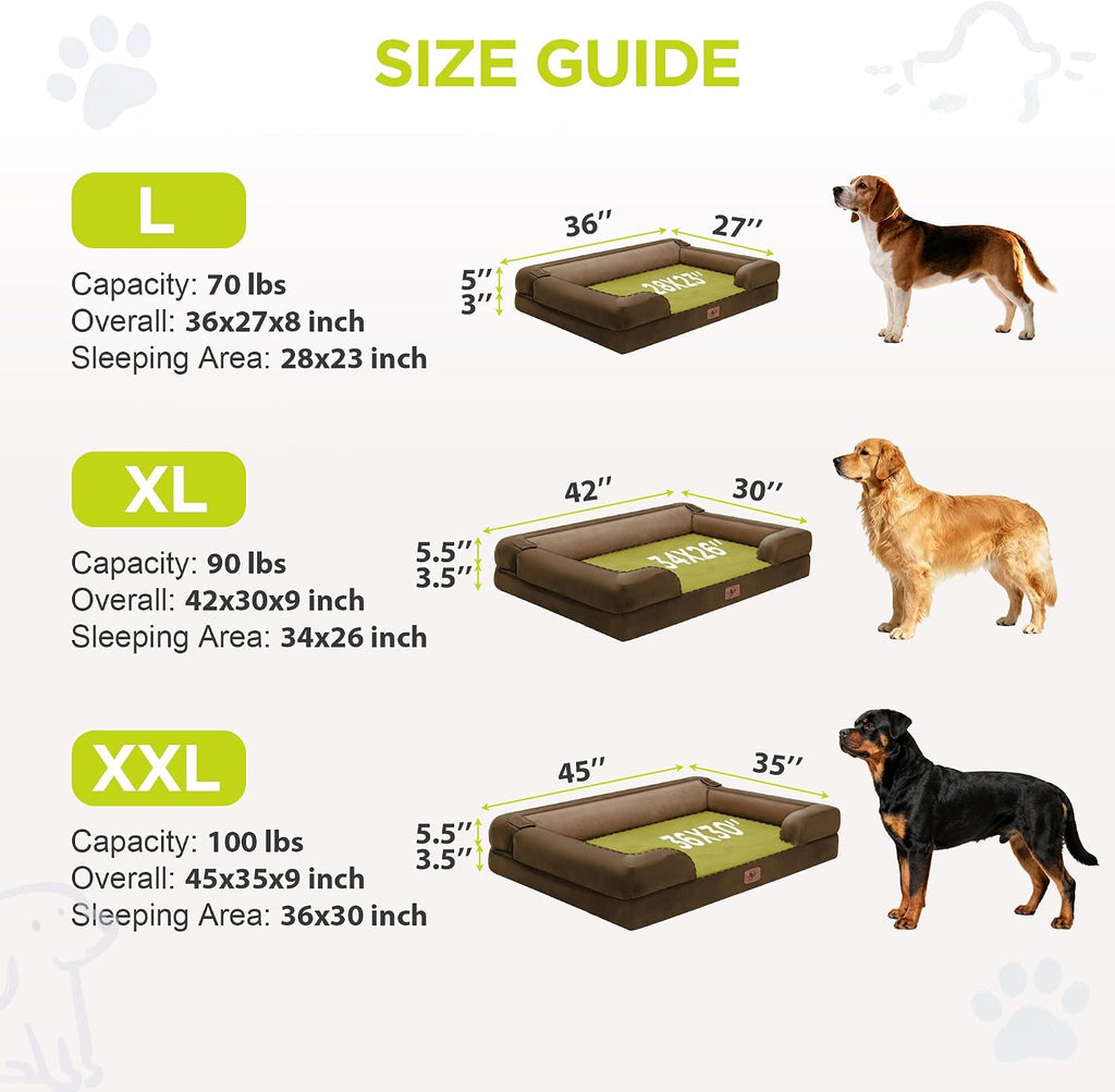 Waterproof Orthopedic Dog Bed for Extra Large Sized Dogs