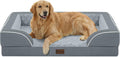 Orthopedic Washable Dog Bed for Extra Large Dogs, 42x30in, Grey