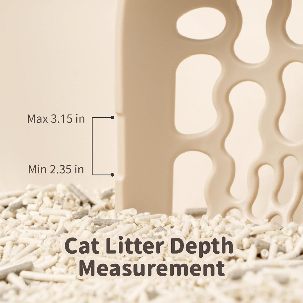 Lady N Cat Litter Scoop for tofu and Clay Litter, Durable Easy-to-Clean ABS