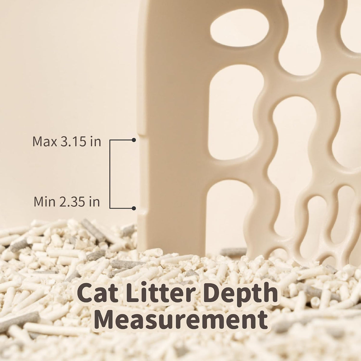 Lady N Cat Litter Scoop for tofu and Clay Litter, Durable Easy-to-Clean ABS