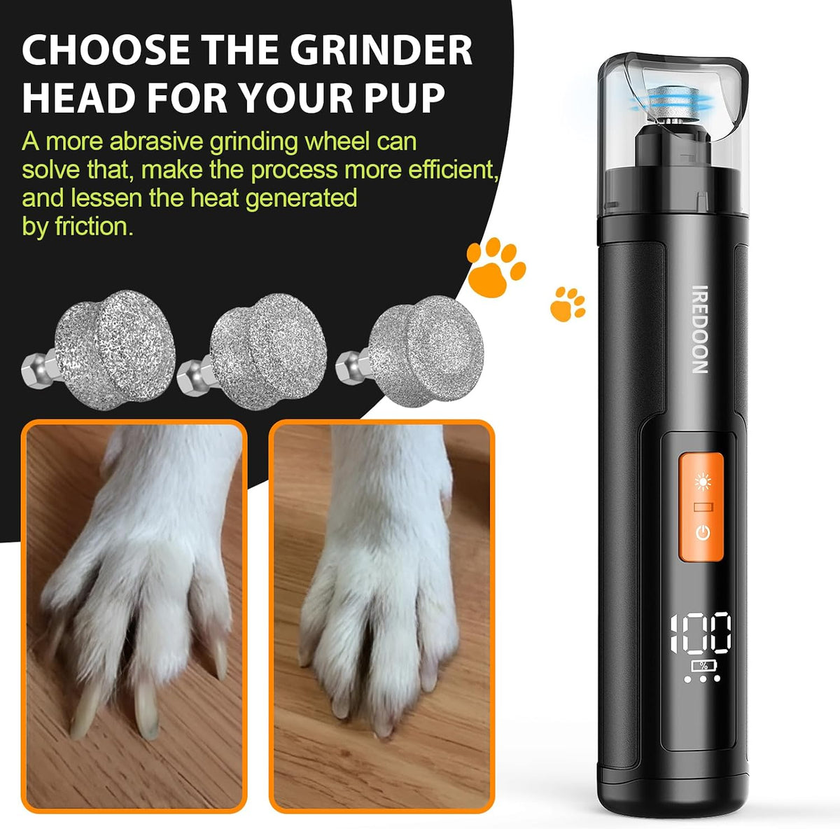 Dog Nail Grinder Replacement Head for Most Brands and All Pets 3PCS