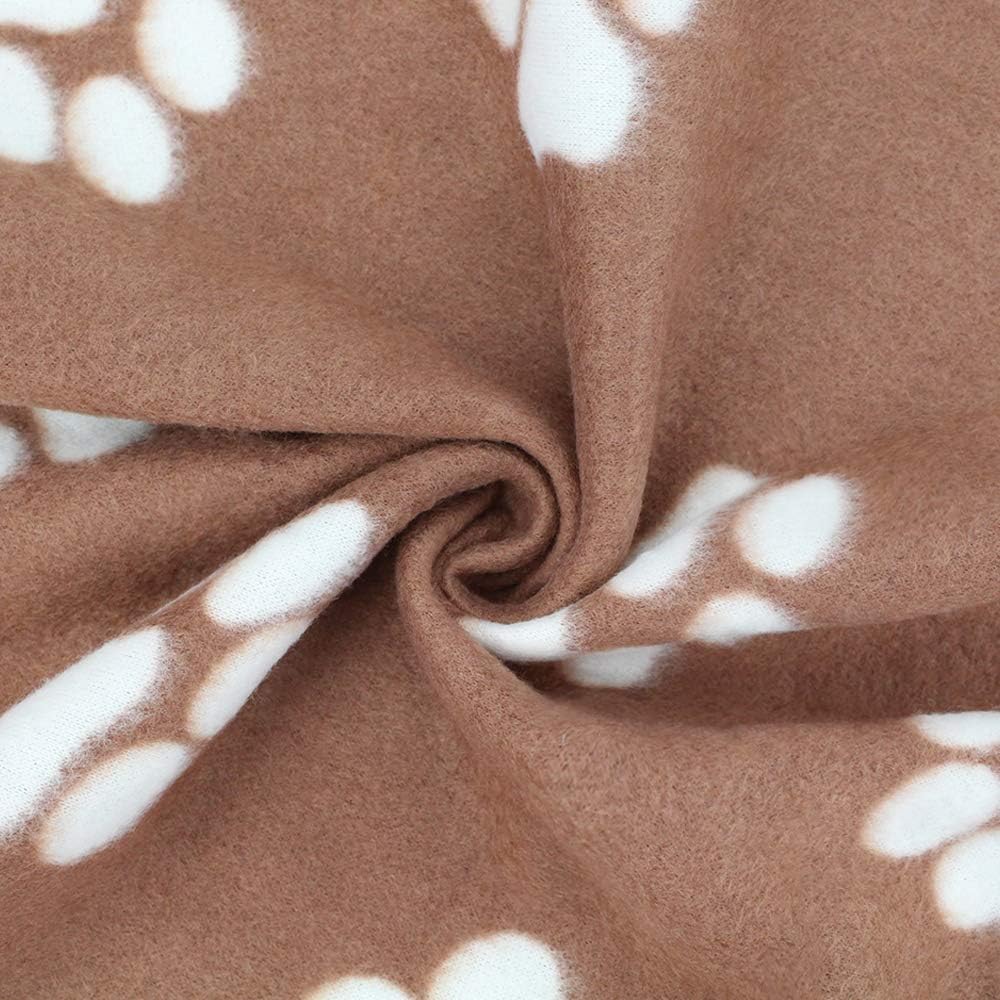 Comsmart Dog Blankets, 6 Pack Fleece Pet Blankets, 24x28 Inches, Brown
