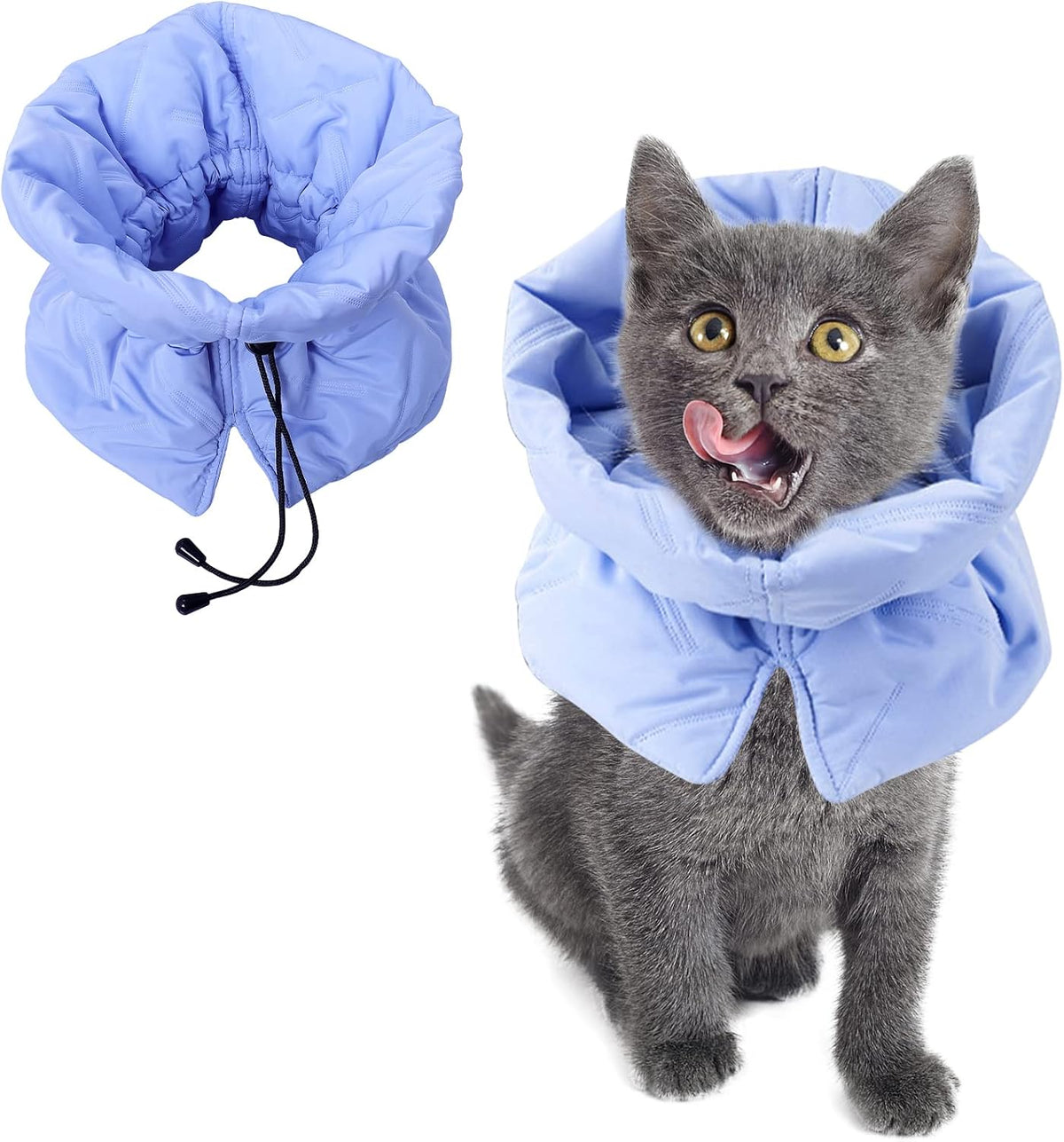 Cat Recovery Collar, Soft Adjustable Cat Cone Alternative