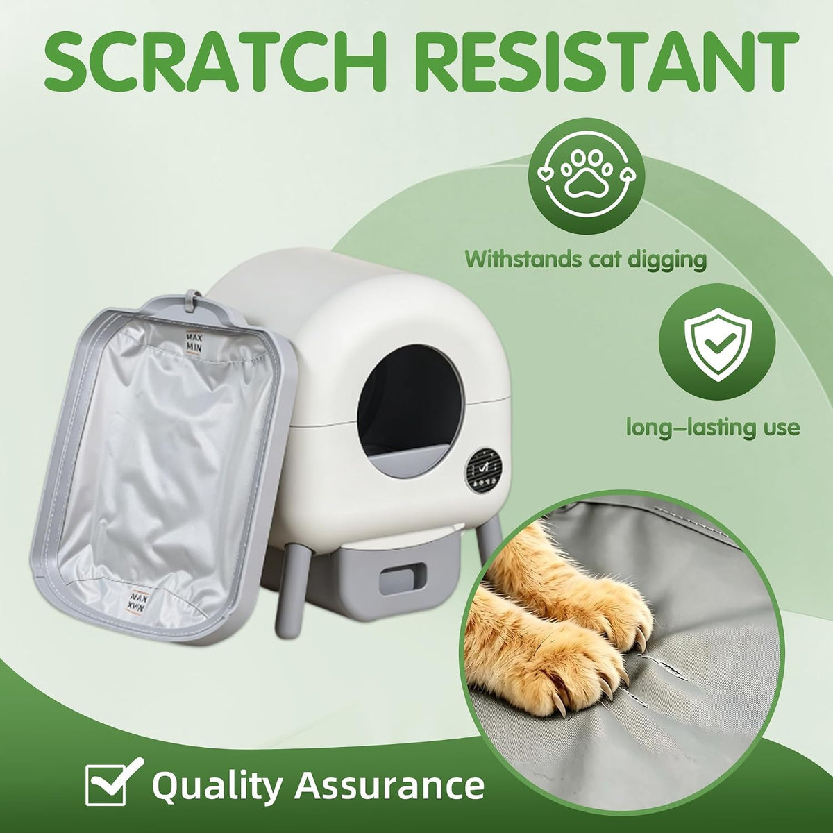 Smart Cat Litter Box Waterproof Pad Set (2PAD+2Deodorizer)