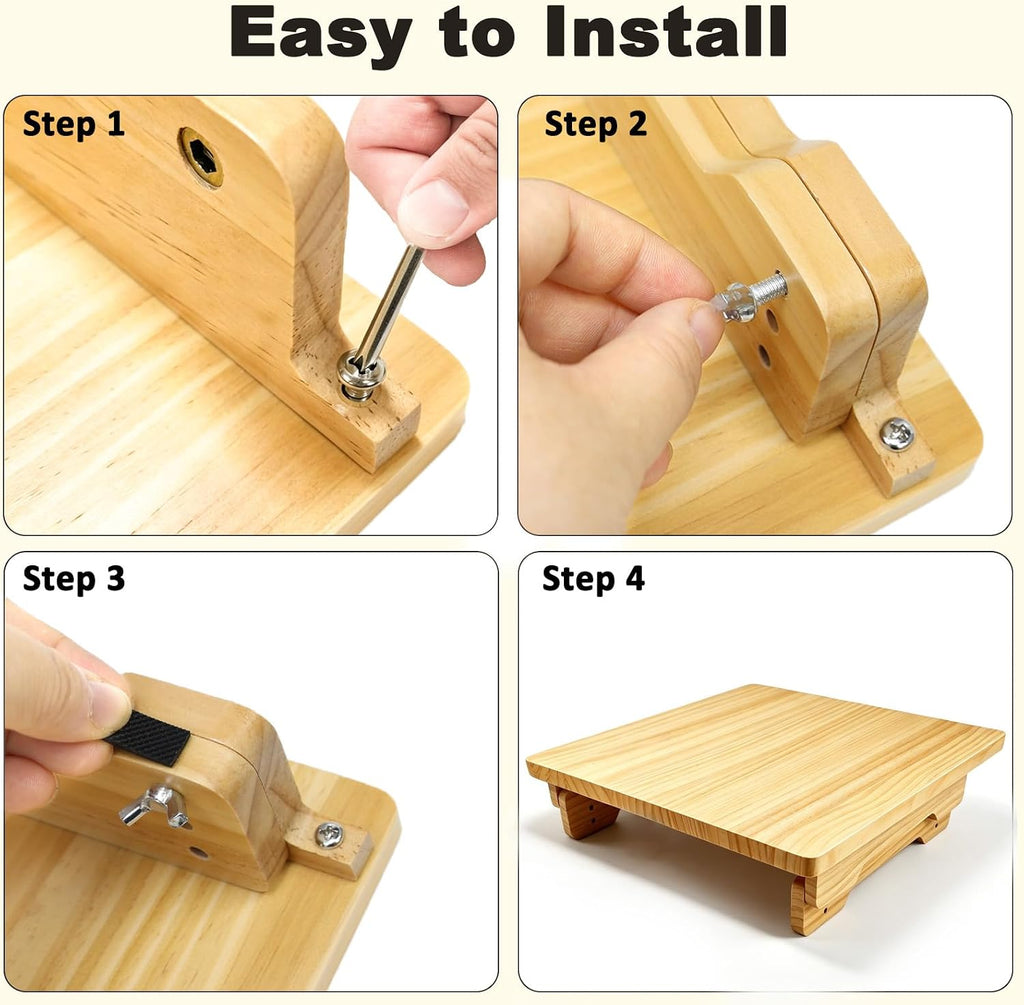 SZEE Adjustable Cat Food Stand, for Square 2-Bowl Automatic Cat Feeder