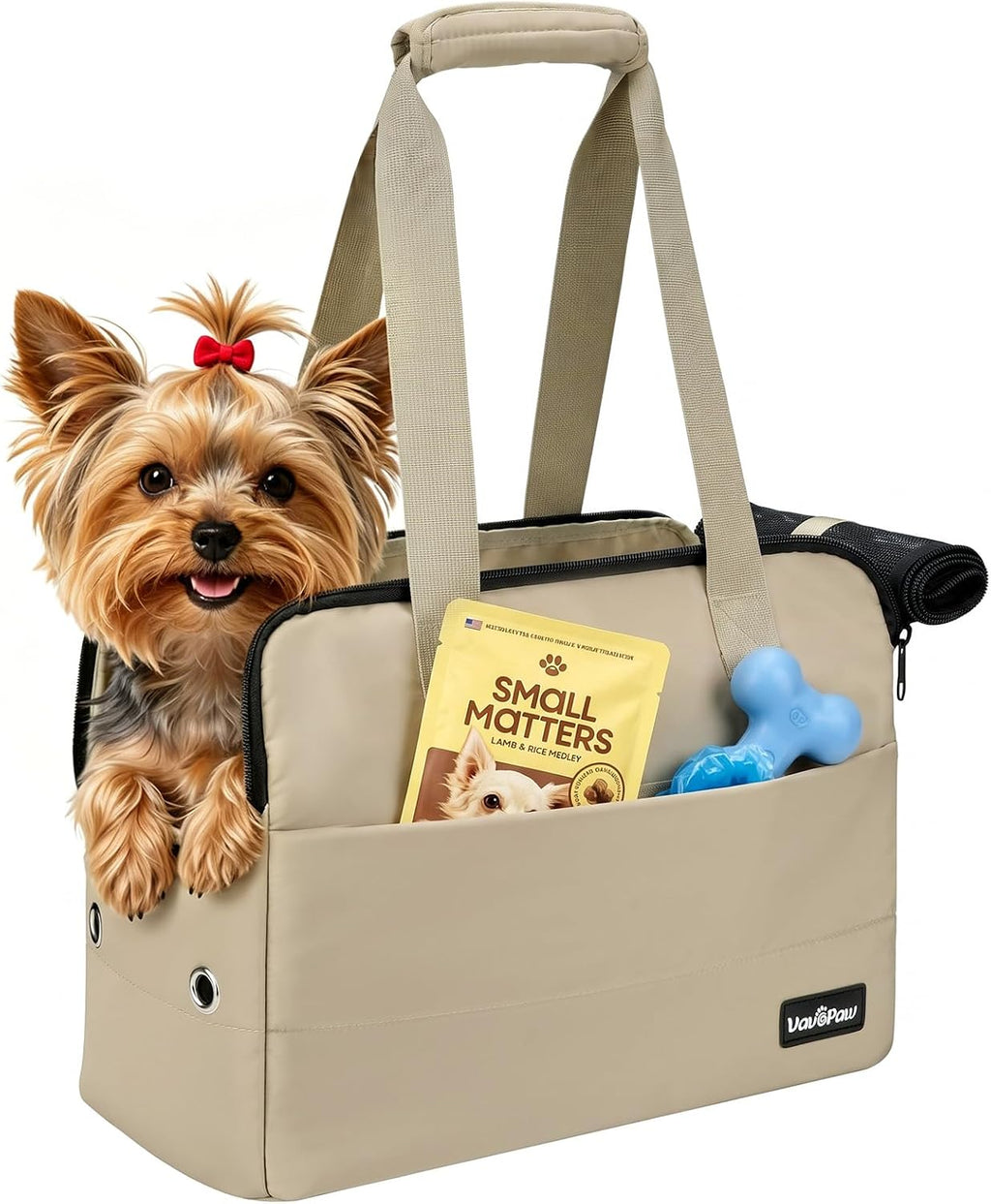 VavoPaw Dog Purse Carrier for Small Dogs,Puppy Travel Tote Bag Up to 11 lbs