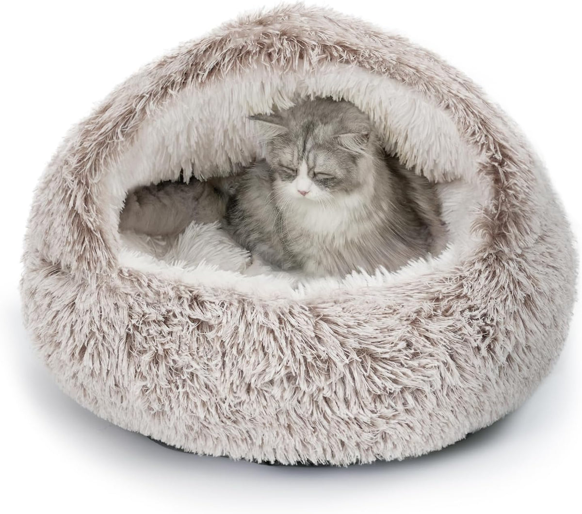 CATISM Cat Bed Hooded Cat Beds for Indoor Cats Covered Cat Beds
