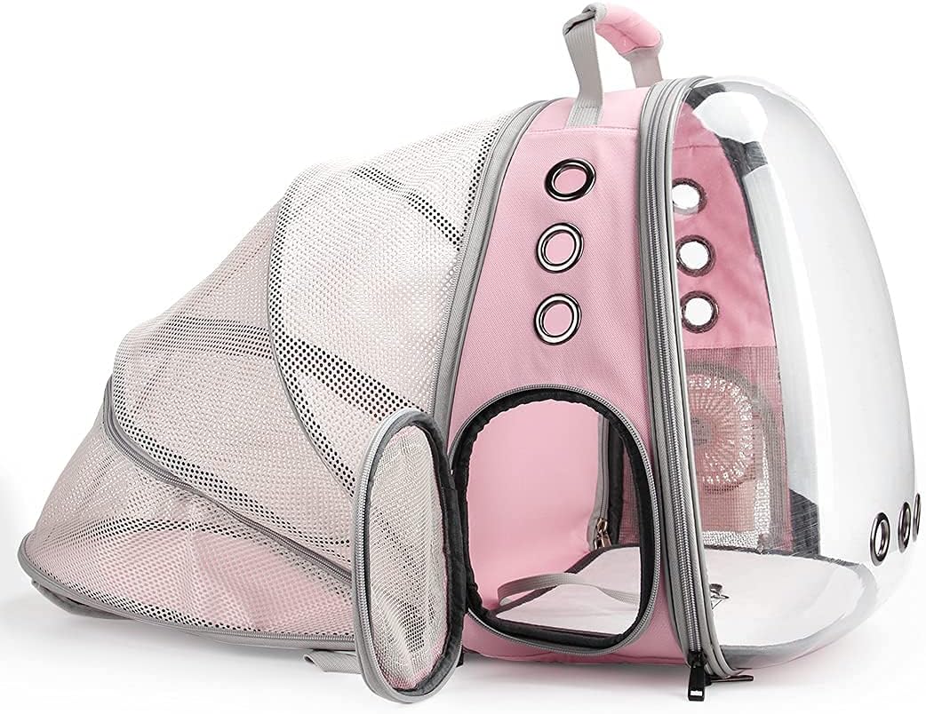 Lollimeow Expandable Bubble Cat Carrier Backpack, Supports up to 14 lbs