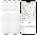 GPS Tracker Tags-4 Pack,Bluetooth Tracker Tags Works with Apple Find My APP (iOS Only, Not for Android),Smart Tag with Keychain/Lanyard,Item Finders Tracker for Key, Luggage, Wallet,Bags,Pets (4Pack)