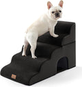 COZY KISS Dog Stairs,with condo,22.4" H 5 Steps for Bed,Black