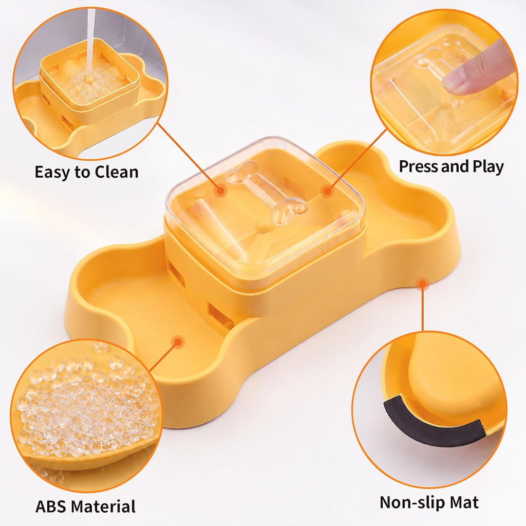 Dog Treat Dispenser Toy, Slow Feeder Puzzle Bowl for Small Dogs and Cats