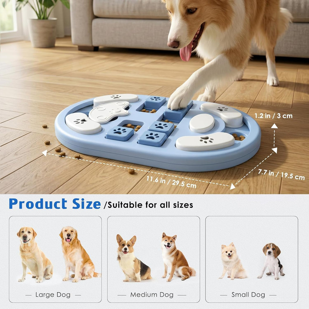 Dog Puzzle Toy, Interactive Treat Dispensing Toys, Gray