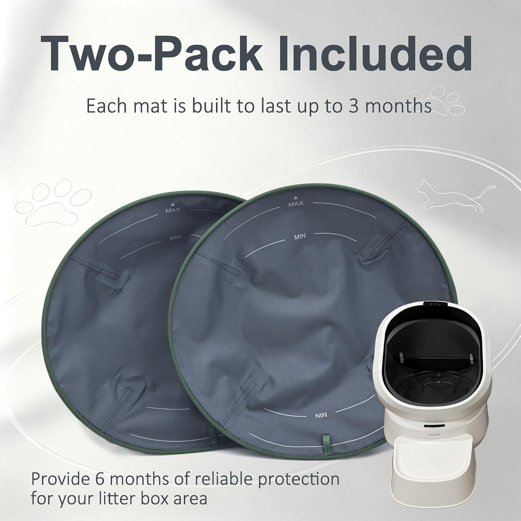 NewKe 2 Pack Cat Litter Pads for PETLIBRO Luma Automatic Cat Litter Box