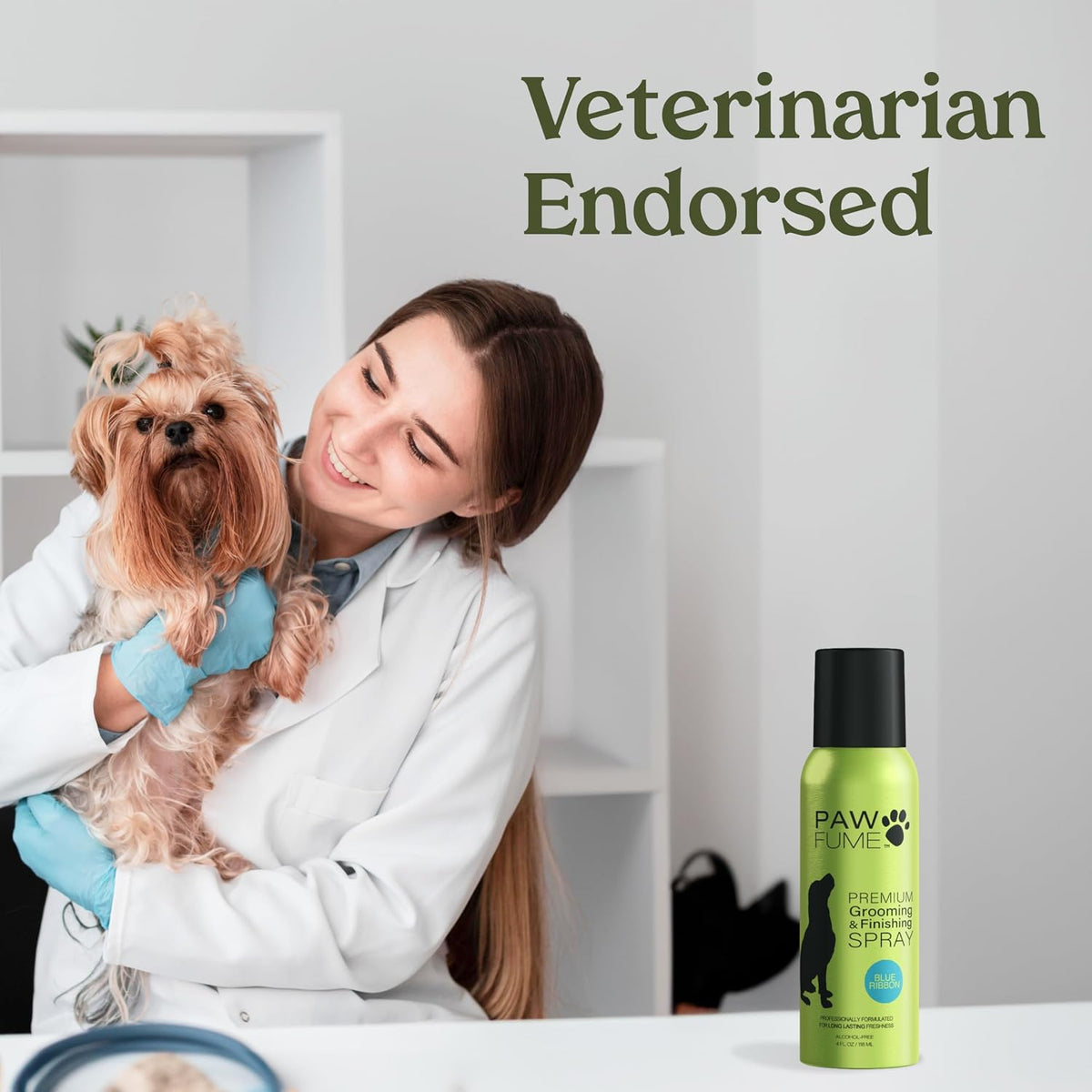PAWFUME Dog Perfume Spray for Grooming, Blue Ribbon, 4-Pack