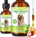 Natural Dog Yeast Infection Treatment for Itchy Skin, Ears & Paws, Soothes Irritation & Relieves Discomfort from Allergies, Supports Healthy Itch Relief, Improves Coat & Skin, Herbal Supplement Drops