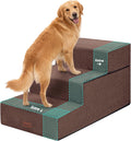Dog Stairs for Large Dogs 18" H, Extra Wide Pet Steps for Couches & Beds