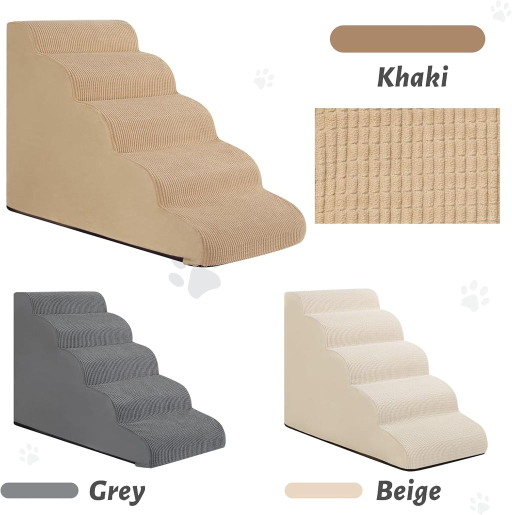 5-Step Dog Stairs Replacement Cover(for AODISMAN Pet Ramp Only),Khaki