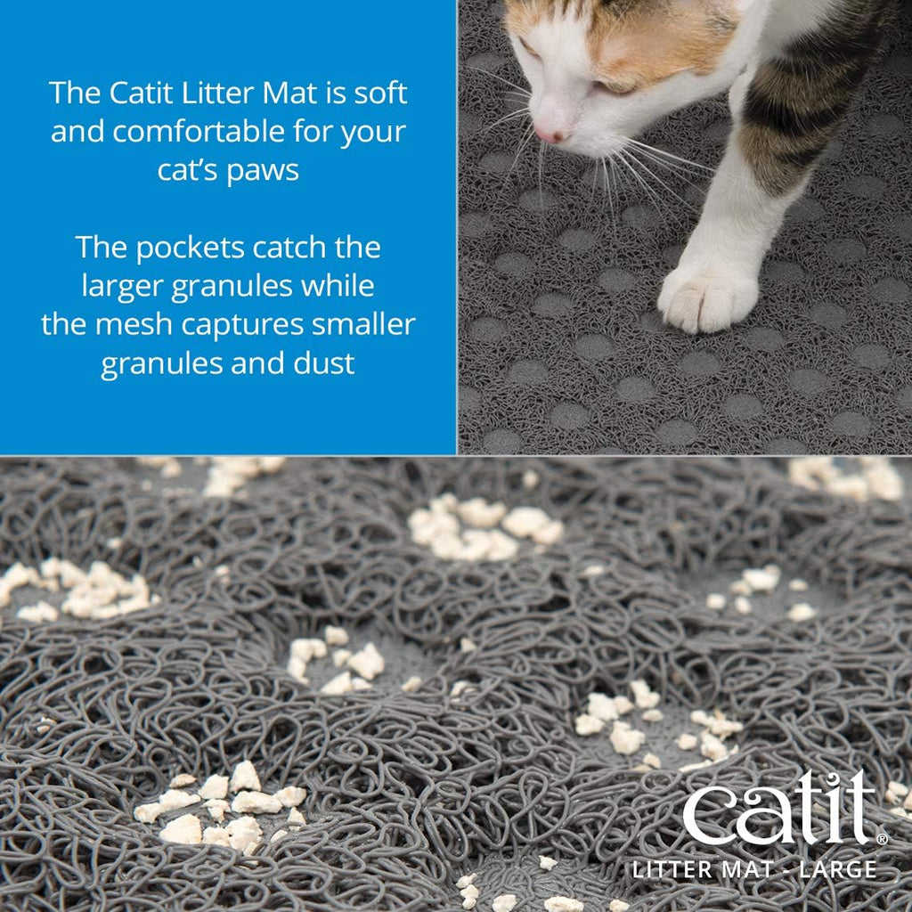 Catit Large Cat Litter Mat - Non-Slip, Easy Maintenance Design
