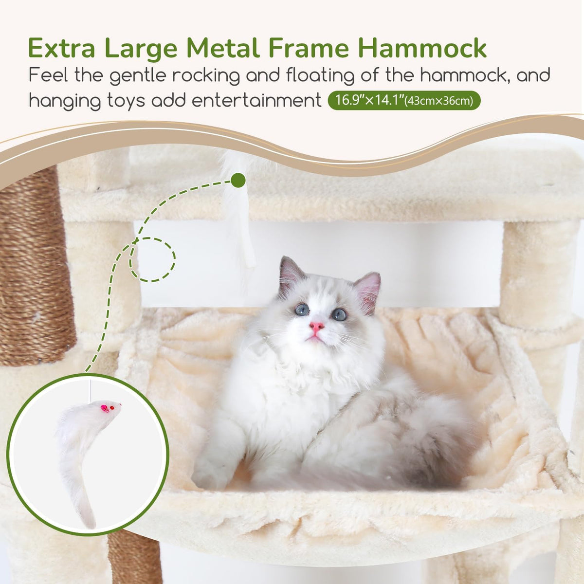 Globlazer F70 Pro Heavy Duty Cat Tree Tower for Indoor Cats Large Adult