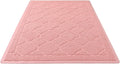 WePet Cat Litter Box Mat, Kitty Premium PVC Pad, Durable Trapping Rug, Phthalate Free, Urine-Resistant, Scatter Control, XXL 47 x 36 Inch, Baby Pink