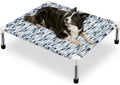 Raised Elevated Dog Bed, Lifted Cooling Stainless Steel Pet Dog Cot, Medium