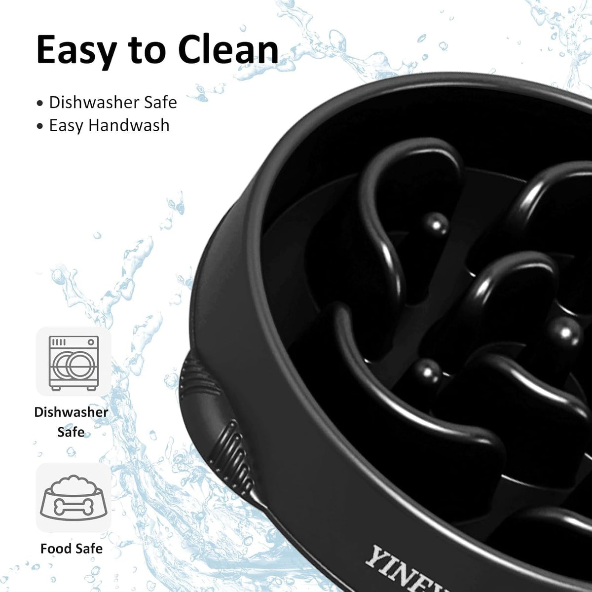 YINEYA 4 Cups Slow Feeder Dog Bowls Large Breed, Anti-Choking Pet Supplies, Maze Dog Food Bowl, Puzzle Feeder That Slow Down Eating | Dog Food Bowl Slow Down Eating Prevents Bloat, Promotes Healthy Digestion, Puzzle Feeder Interactive Makes Meal Time Fun