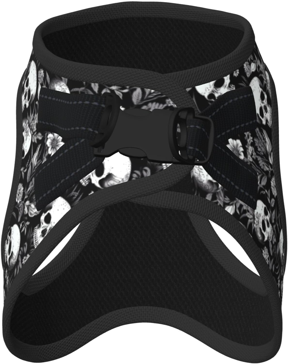 MUKIO Floral Sugar Skull No Pull Dog Harness Vest
