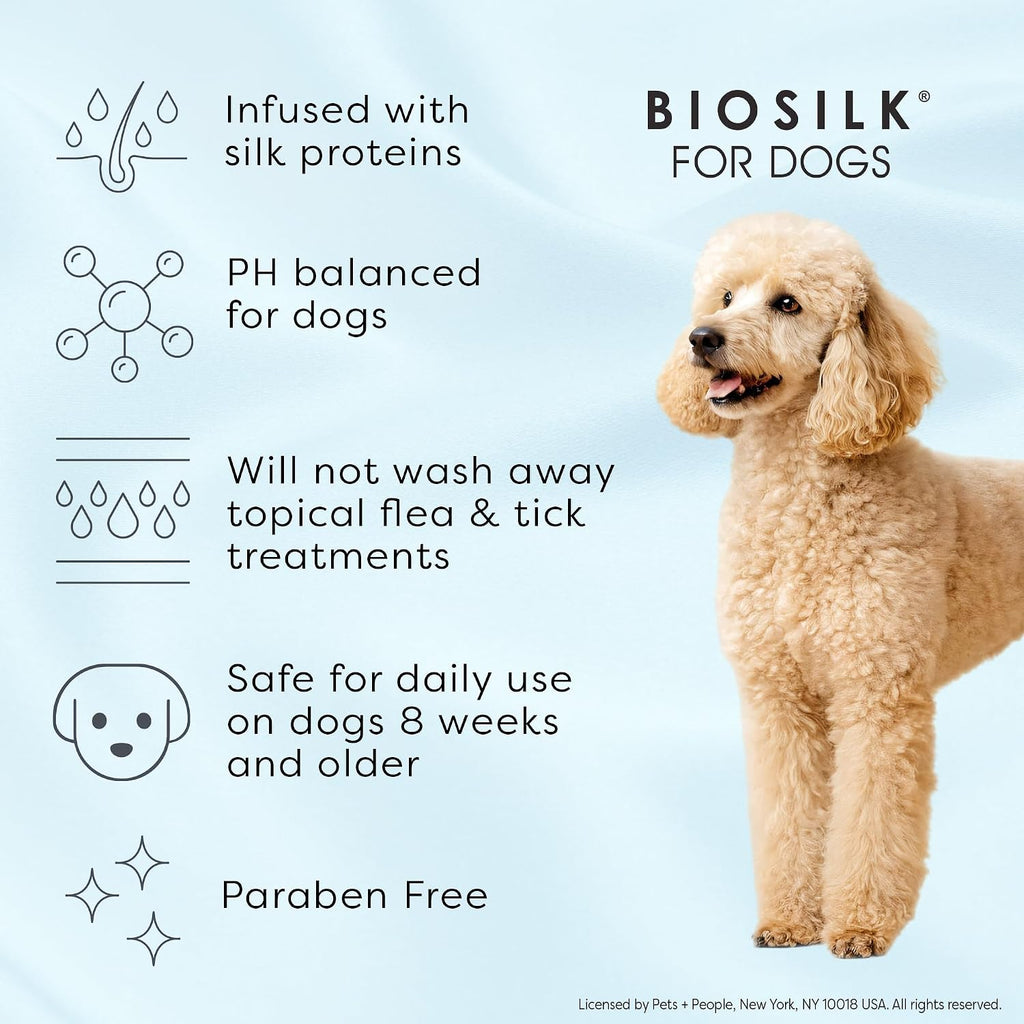 BioSilk for Dogs Moisturizing and Cleansing Dog Wipes, 100 Count