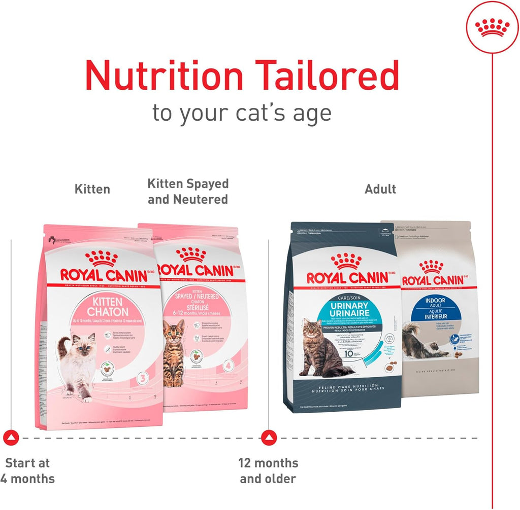 Royal Canin Feline Health Nutrition Dry Kitten Food, Supports Digestive Health, Immune Support and Healthy Energy, 3 lb Bag